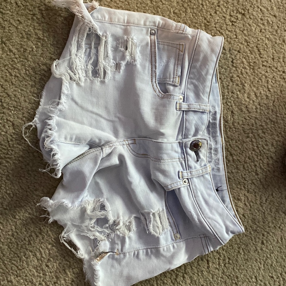 American Eagle light wash shorts